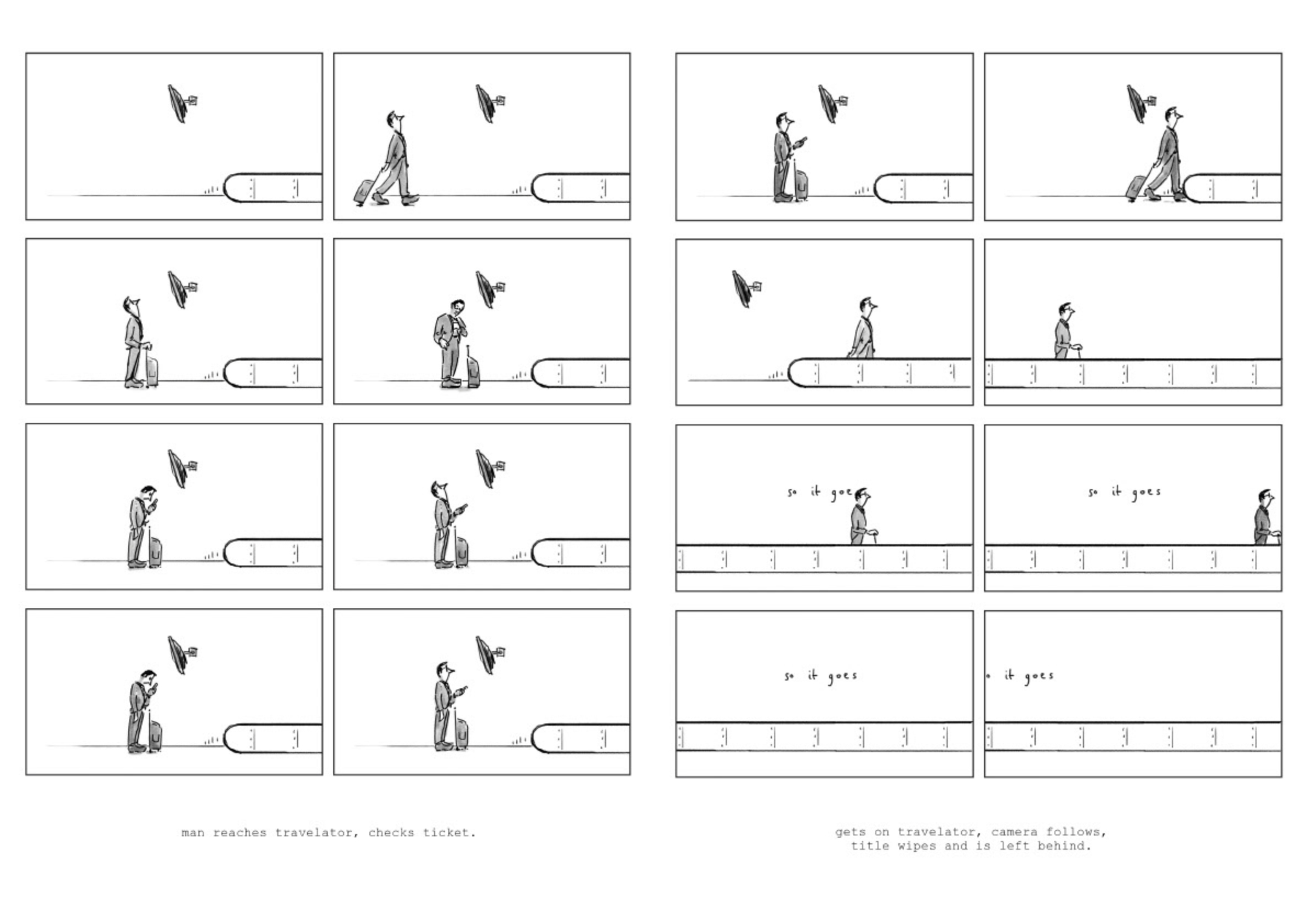 So It goes storyboard panel 1