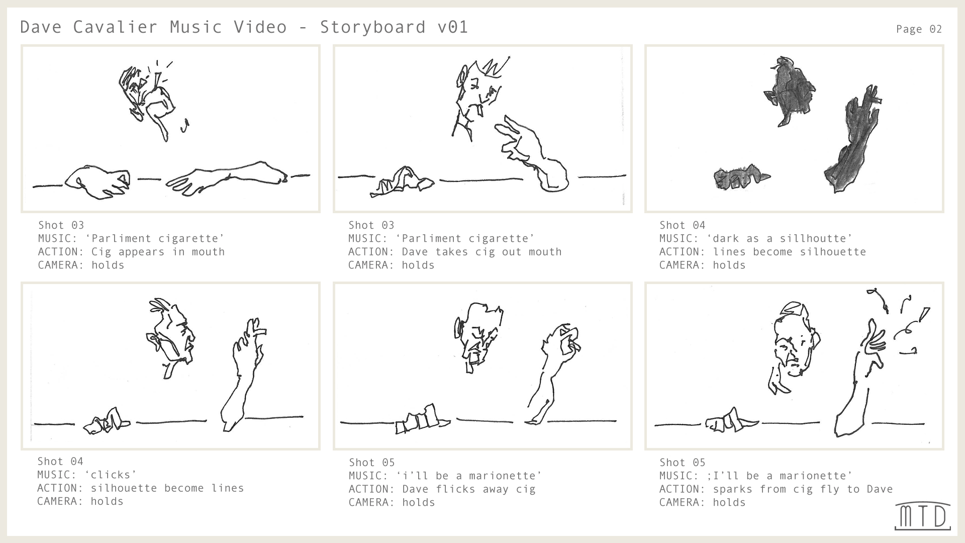 The Hold storyboard page 2